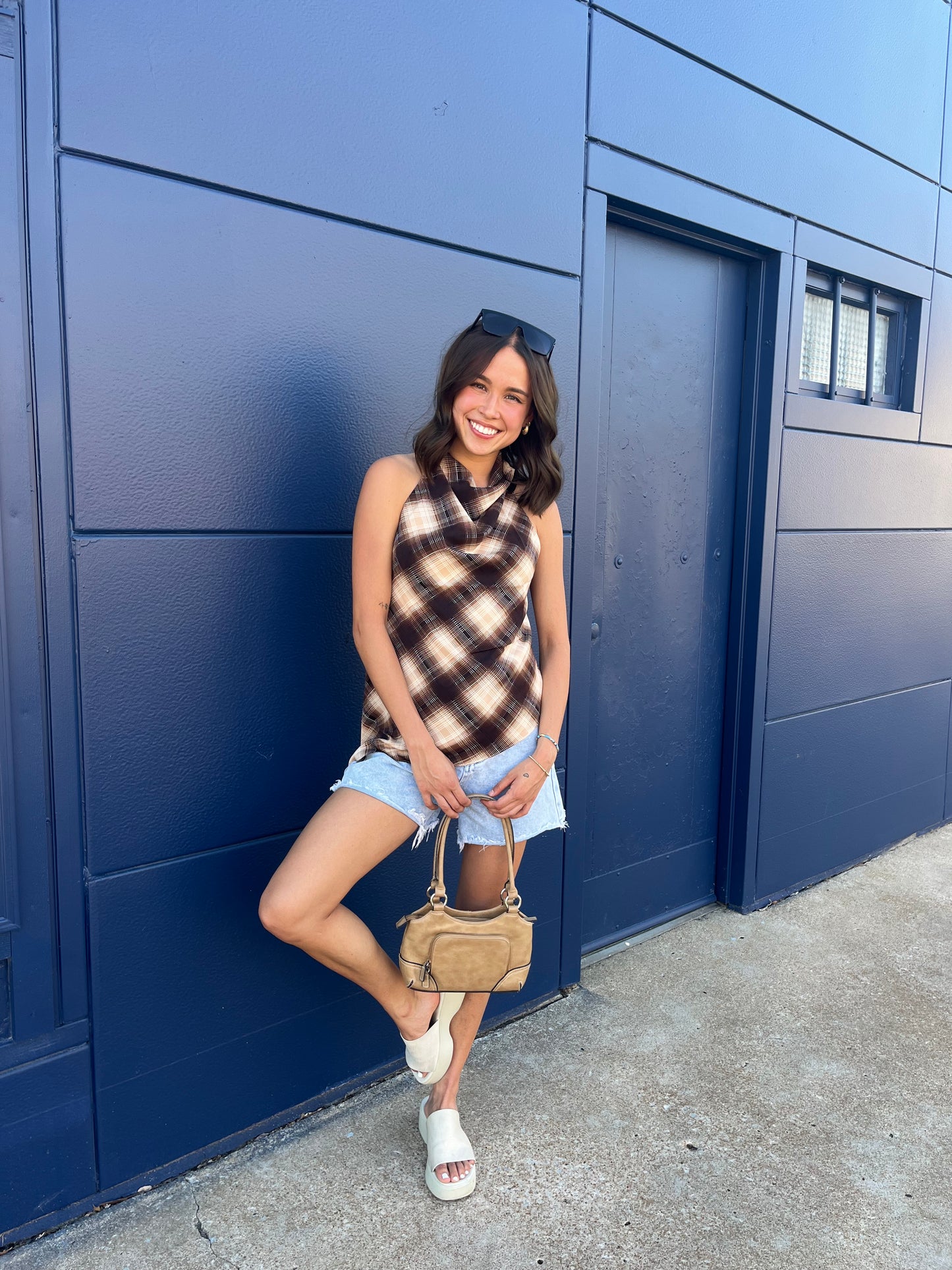 Asymmetric Halter Top