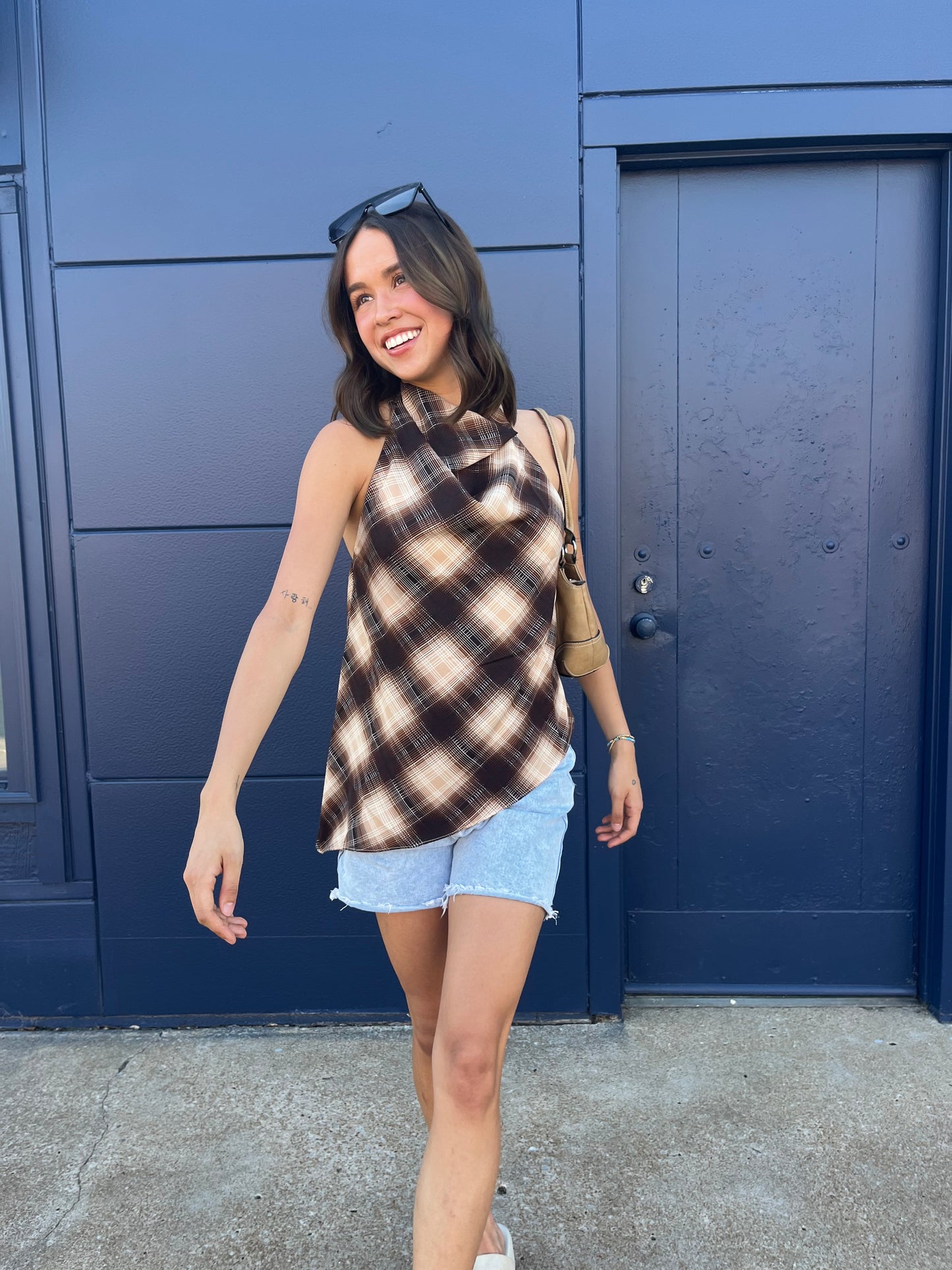 Asymmetric Halter Top