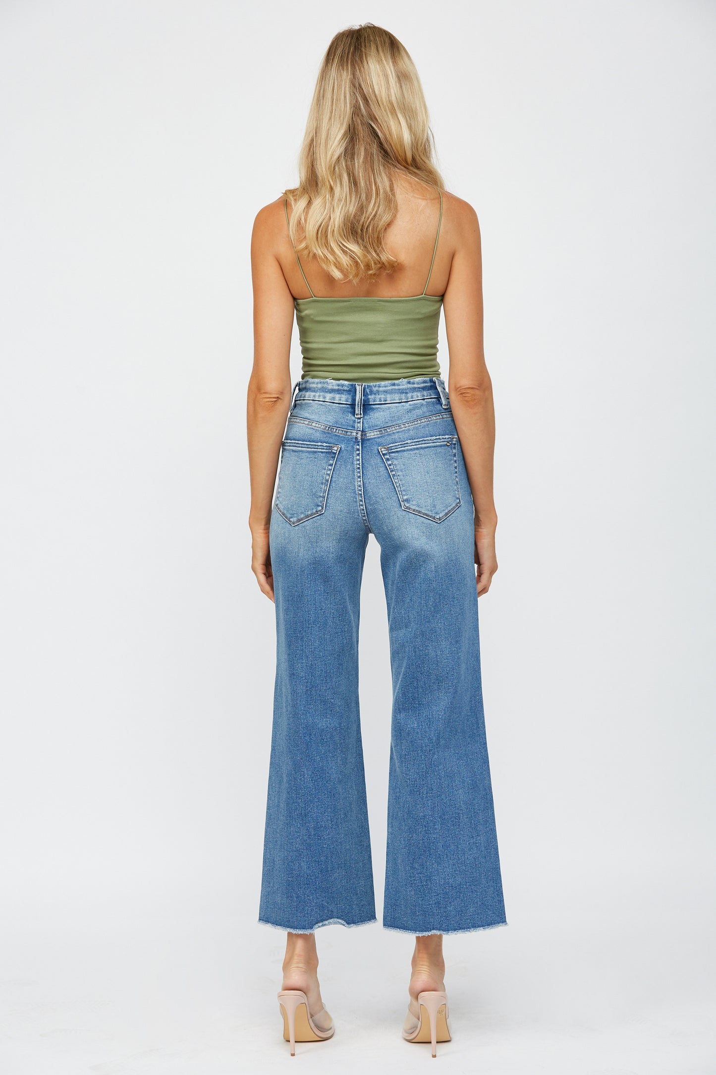 Super High Wide Leg W/Cuffed Hem