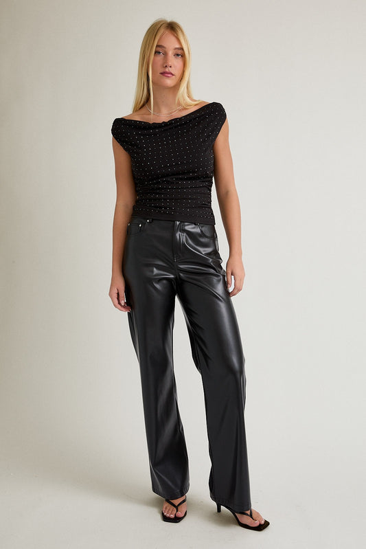 Kylie Rhinestone Top