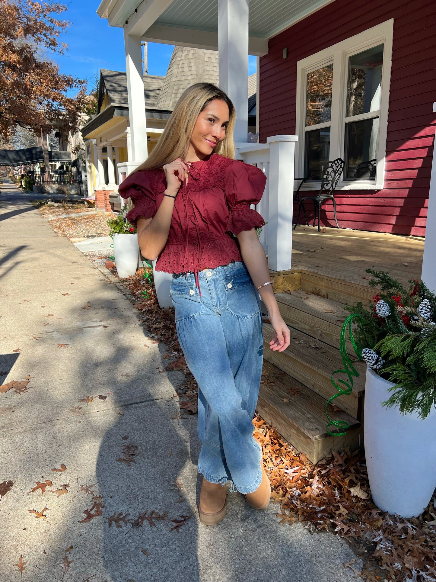 Burgundy Bliss Blouse