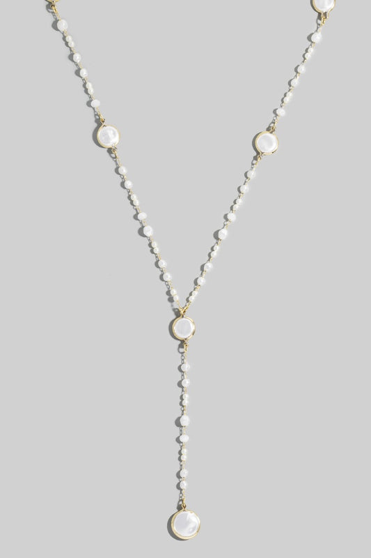 Assorted Pearls Chain Necklace