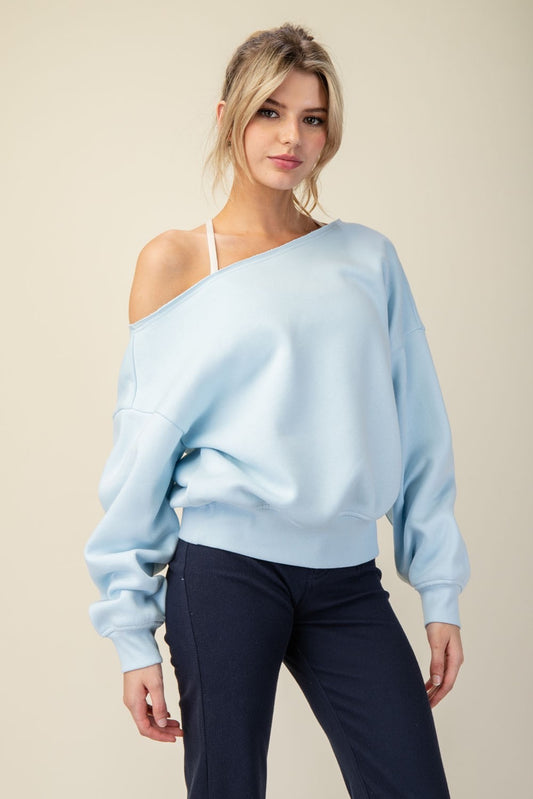 Iris Bloom Off Shoulder Top
